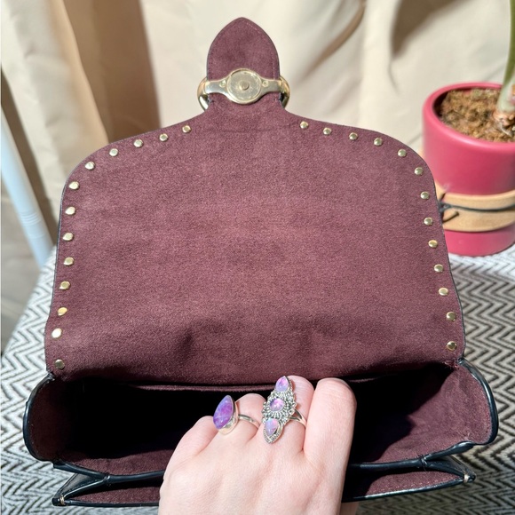 Coach Georgie Saddle Bag in Colorblock Signature Canvas & Rivets - 2021 - EUC - Picture 6 of 16